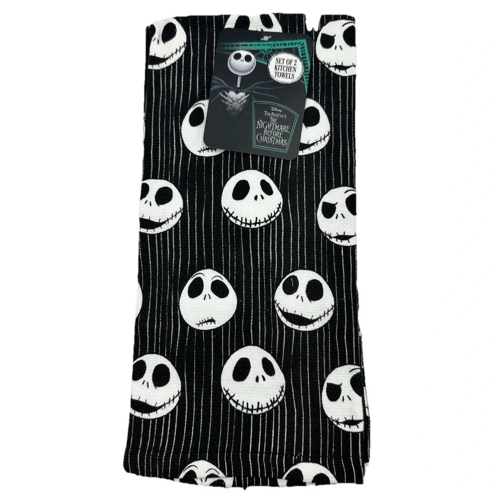 Disney Nightmare Before Christmas Kitchen Towels Set of 2 100 Percent Cotton